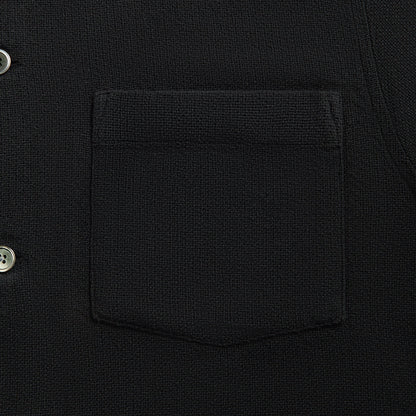 Men Kith Our Legacy Box Shirt - Black Crochet Weave