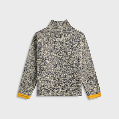 Men Kith Stone Island Cotton Linen Rubberized Effect Marina Polo - Ivory
