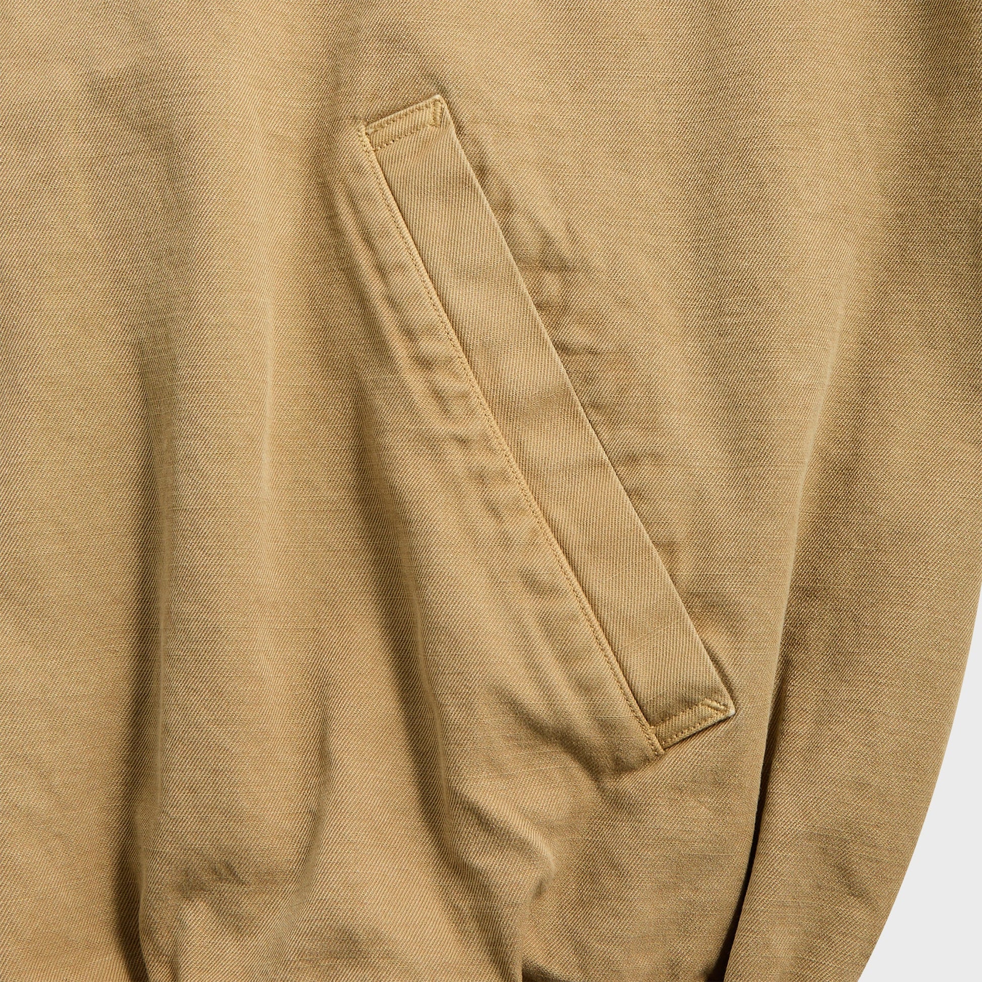 Men Kith Auralee Product Dyed Finx Garbadine Swing Top - Dyed Beige