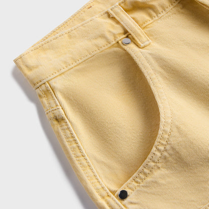 Women Kith EB Denim Enzo Mid Rise Carpenter - Butter