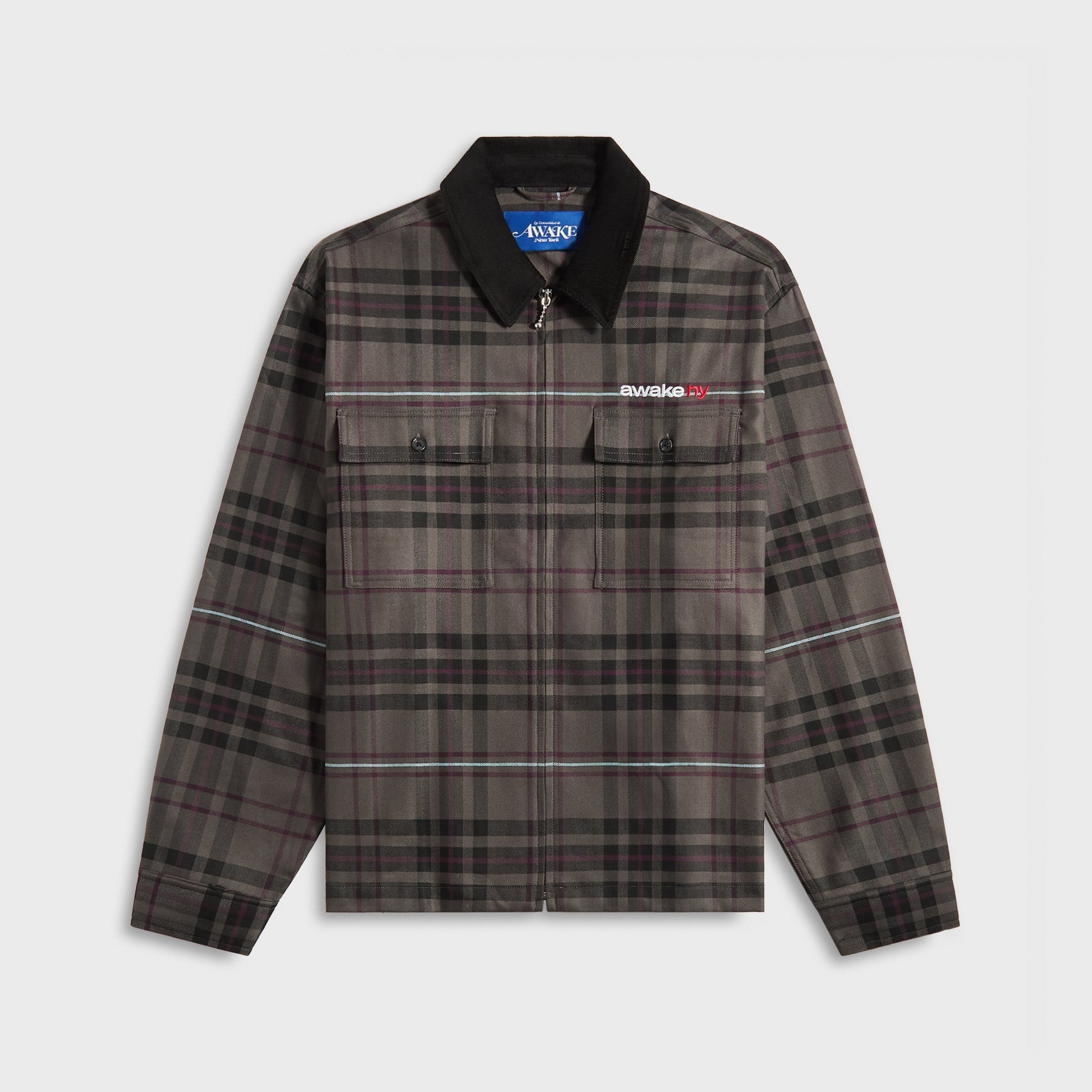 Men Kith Awake NY Plaid Flannel Shirt - Brown