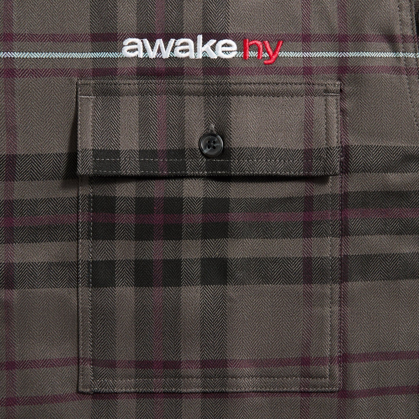 Men Kith Awake NY Plaid Flannel Shirt - Brown