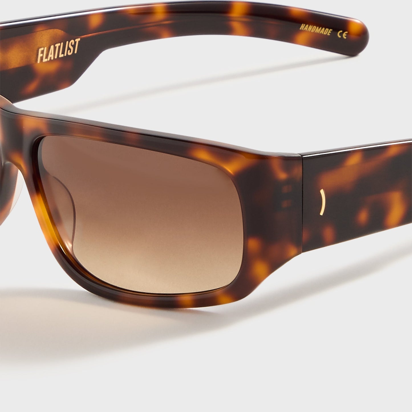 Men Kith Flatlist April - Dark Tortoise / Brown Gradient Lens