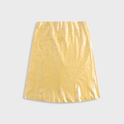Women Kith Isabelle Sequin Midi Skirt - Honey Butter