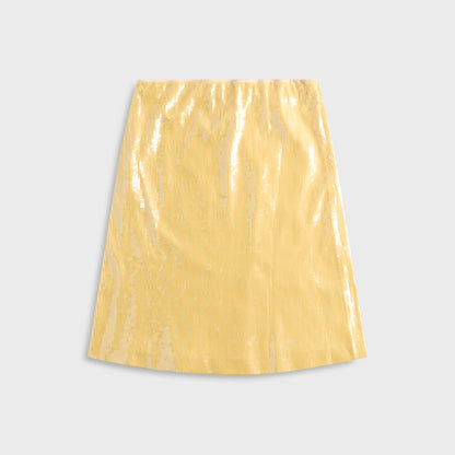 Women Kith Isabelle Sequin Midi Skirt - Honey Butter