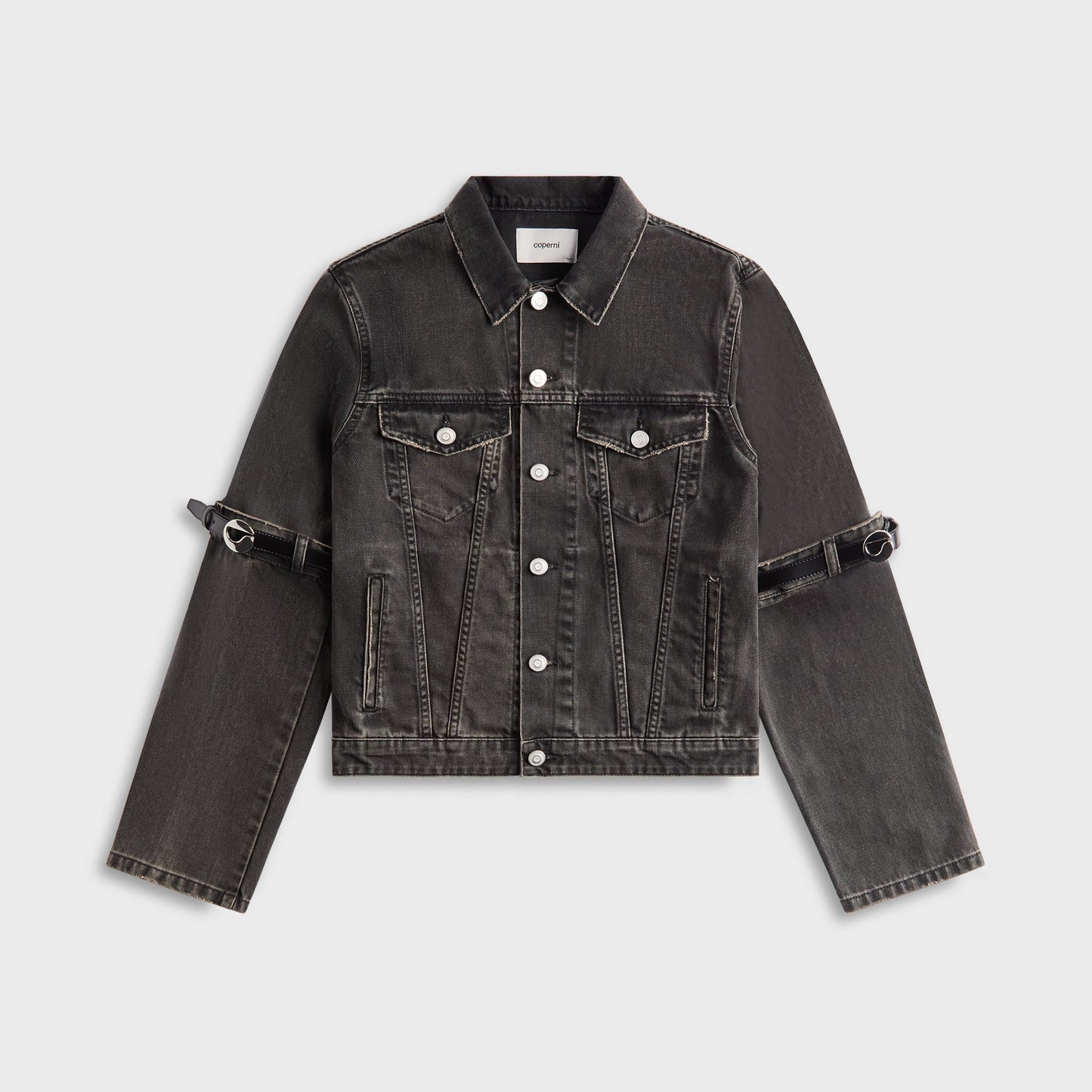 Women Kith Coperni Hybrid Denim Short Jacket - Black