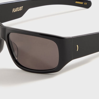 Men Kith Flatlist April - Solid Black / Solid Black Lens