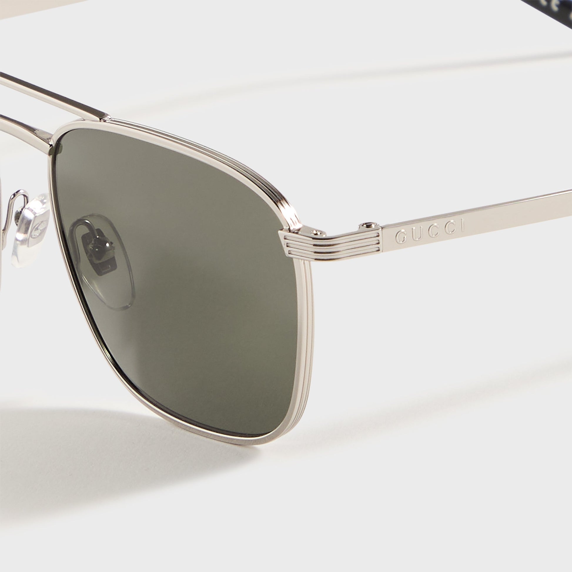 Men Kith Gucci Square Sunglasses - Silver