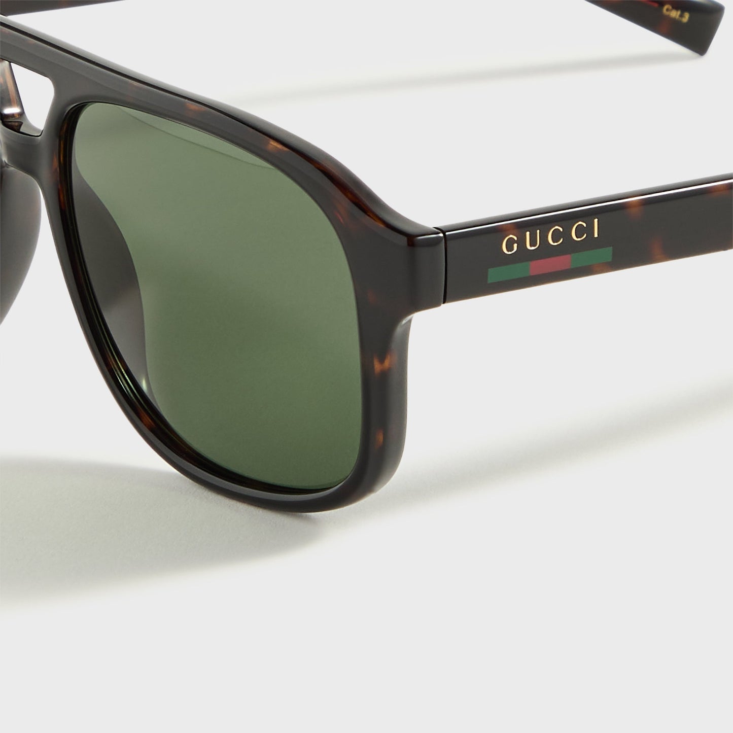 Men Kith Gucci Aviator Sunglasses - Tortoise