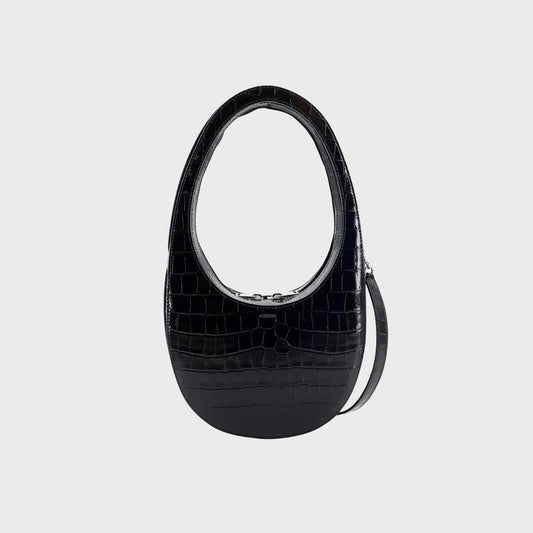 Women Kith Coperni Python Embossed Swipe Bag - Black