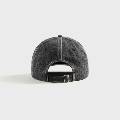Men Kith Awake NY Crown Logo Denim Cap - Black