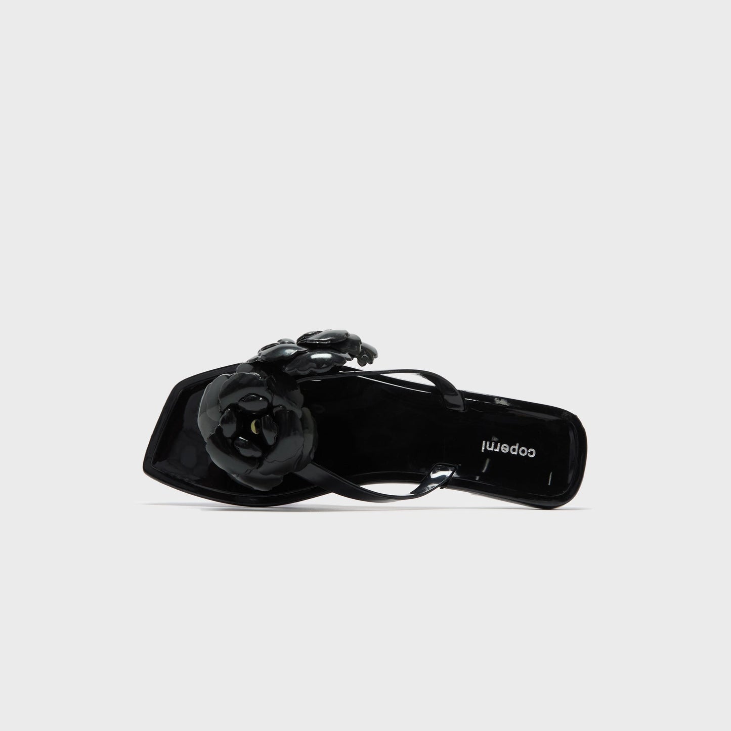 Women|Men Kith Coperni Silicone Flower Flat Sandals - Black
