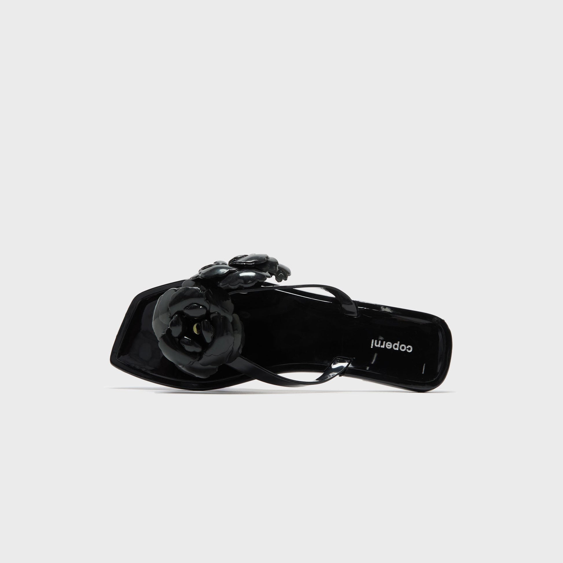 Women|Men Kith Coperni Silicone Flower Flat Sandals - Black