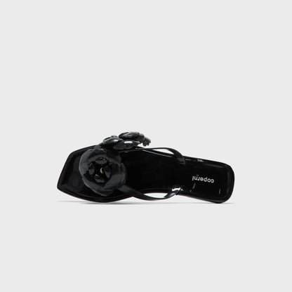 Women|Men Kith Coperni Silicone Flower Flat Sandals - Black