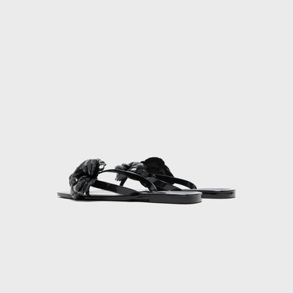 Women|Men Kith Coperni Silicone Flower Flat Sandals - Black