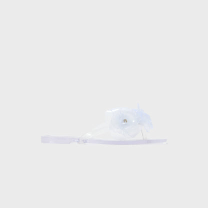 Women Kith Coperni Silicone Flower Flat Sandals - Clear