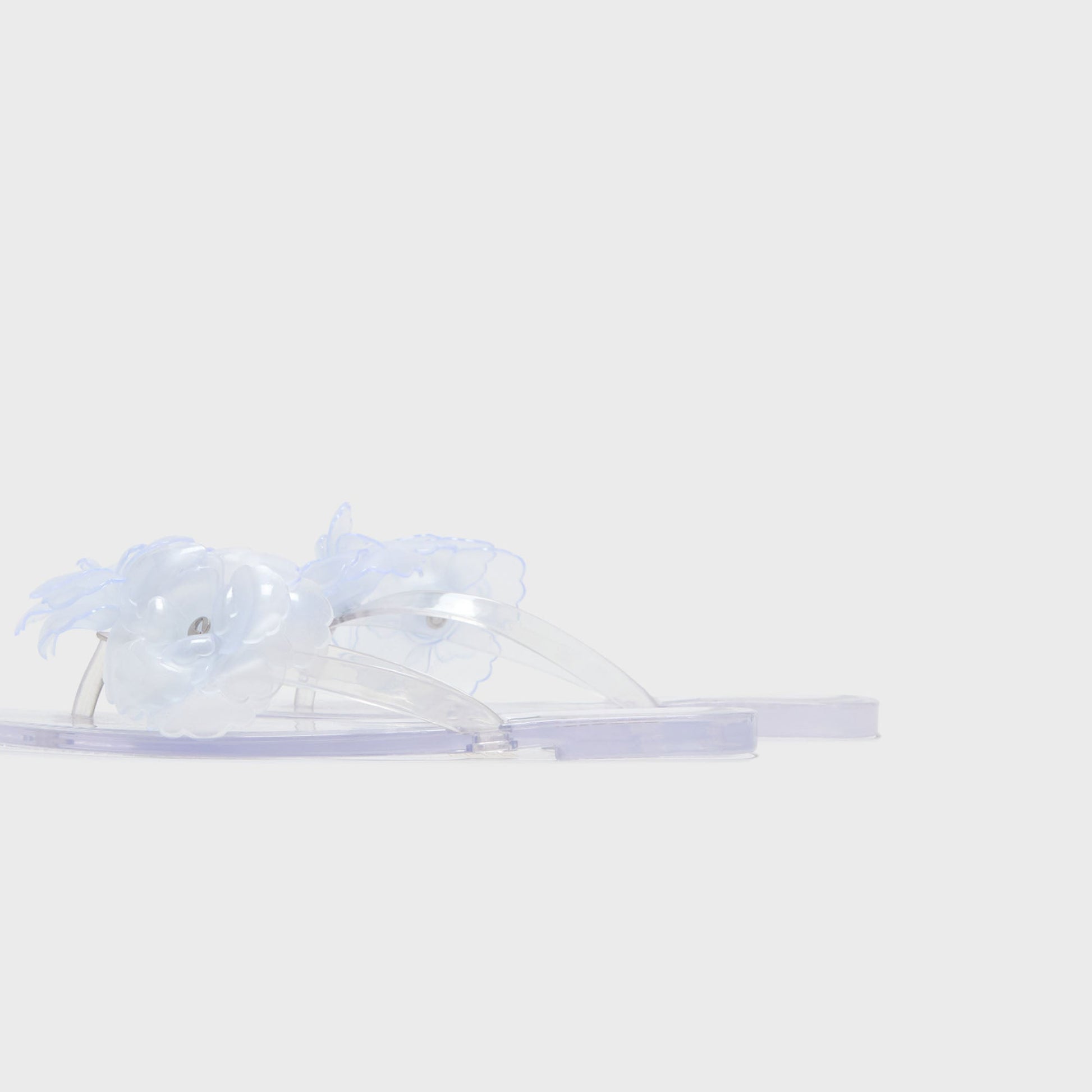 Women Kith Coperni Silicone Flower Flat Sandals - Clear