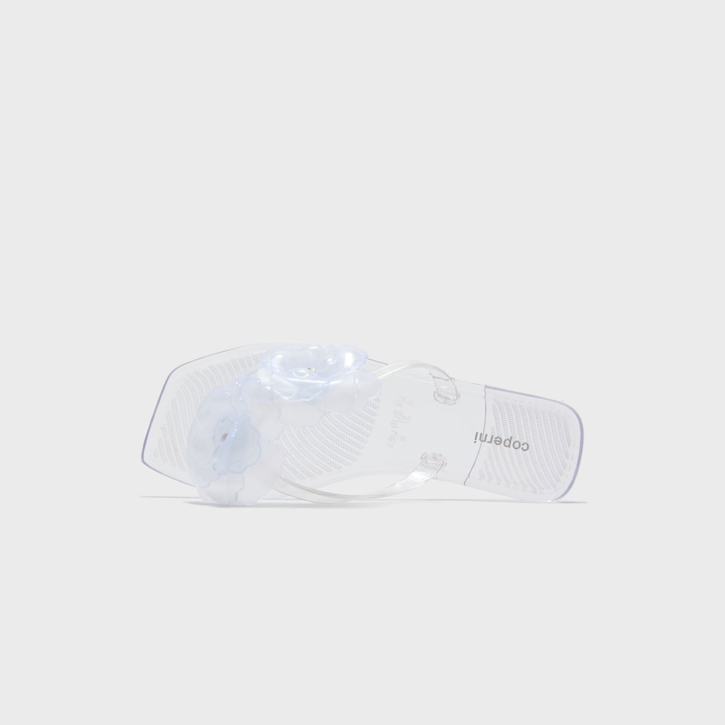 Women Kith Coperni Silicone Flower Flat Sandals - Clear