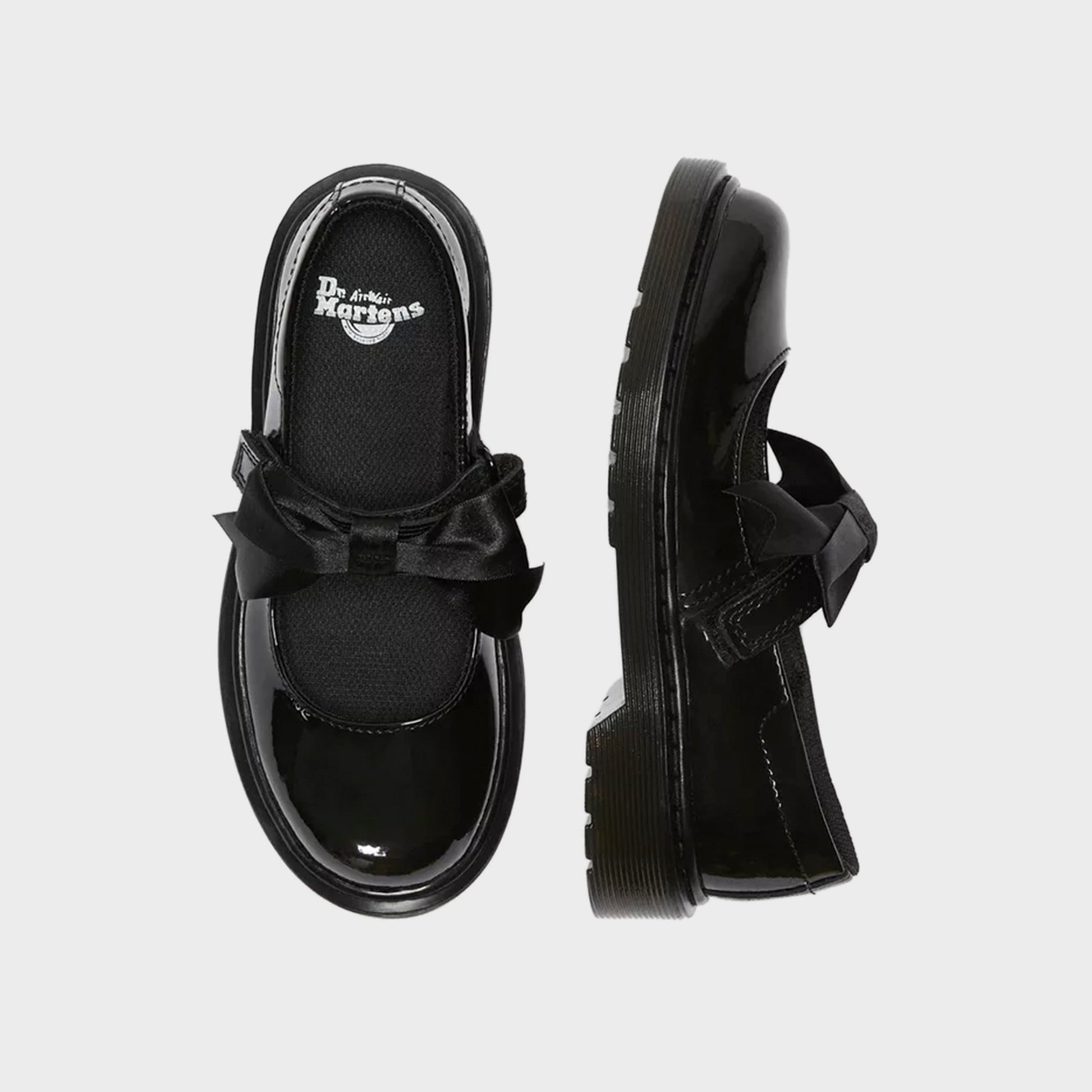 Kids Kith Dr. Martens Kids Maccy II Patent Leather - Black