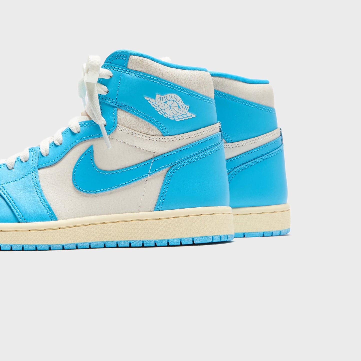 Men|Women Kith Jordan Air Jordan 1 High Retro OG - Dark Powder Blue / Blue / Sail