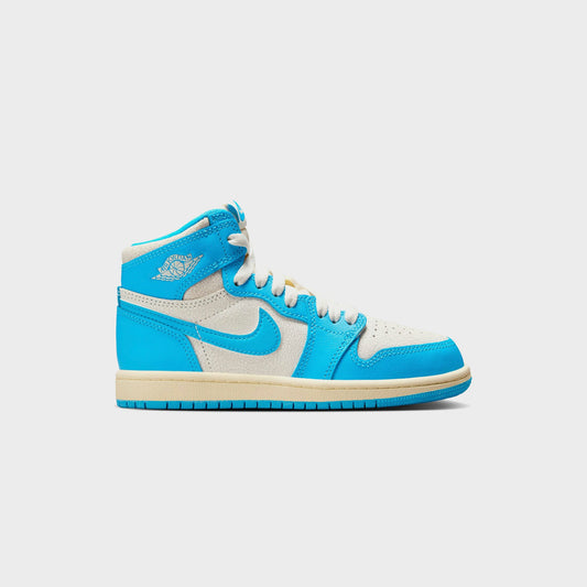 Kids Kith Jordan PS Air Jordan 1 Retro High OG - Dark Powder Blue / Blue / Sail