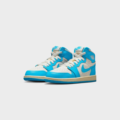 Kids Kith Jordan PS Air Jordan 1 Retro High OG - Dark Powder Blue / Blue / Sail