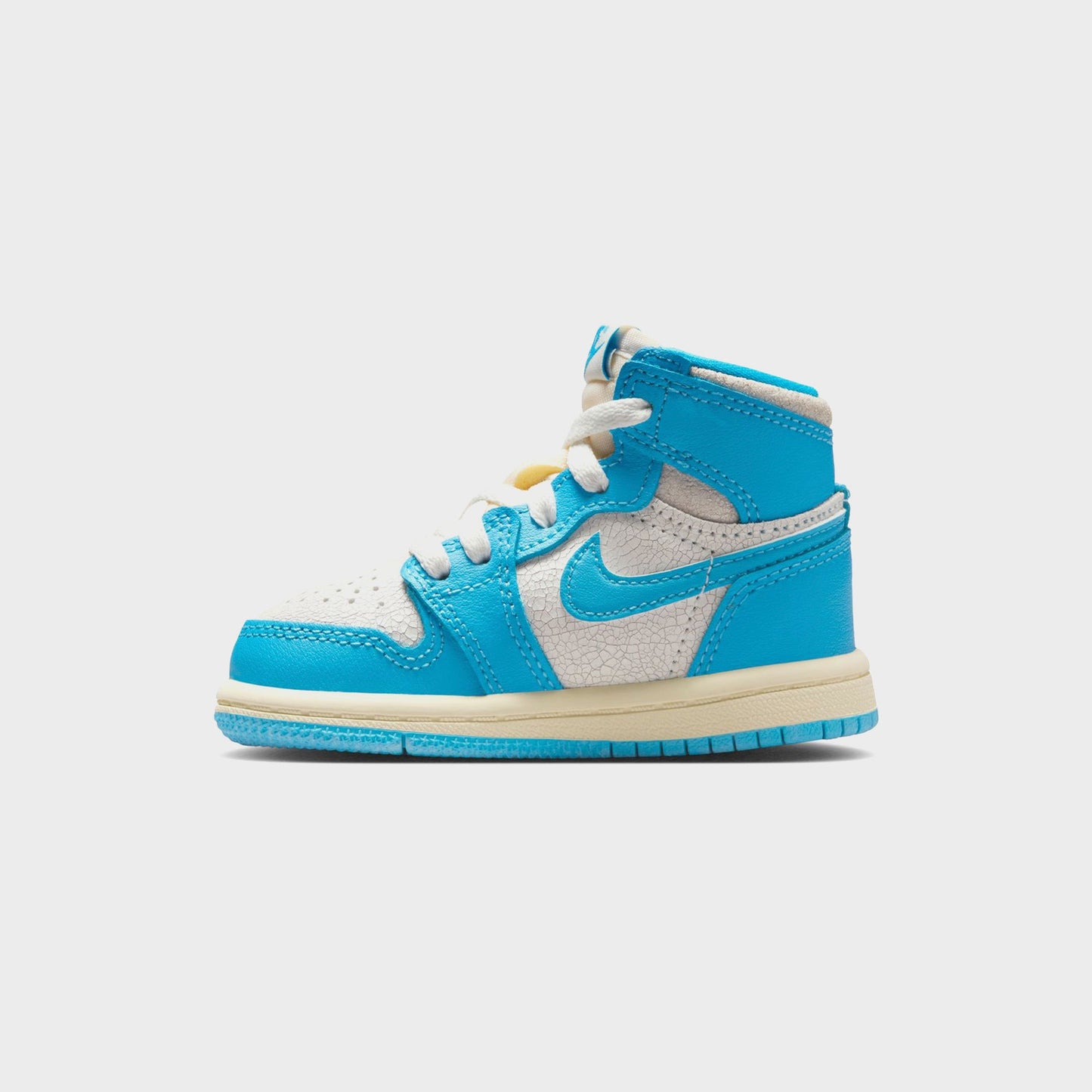 Kids Kith Jordan TD Jordan 1 Retro High OG - Dark Powder Blue / Blue / Sail
