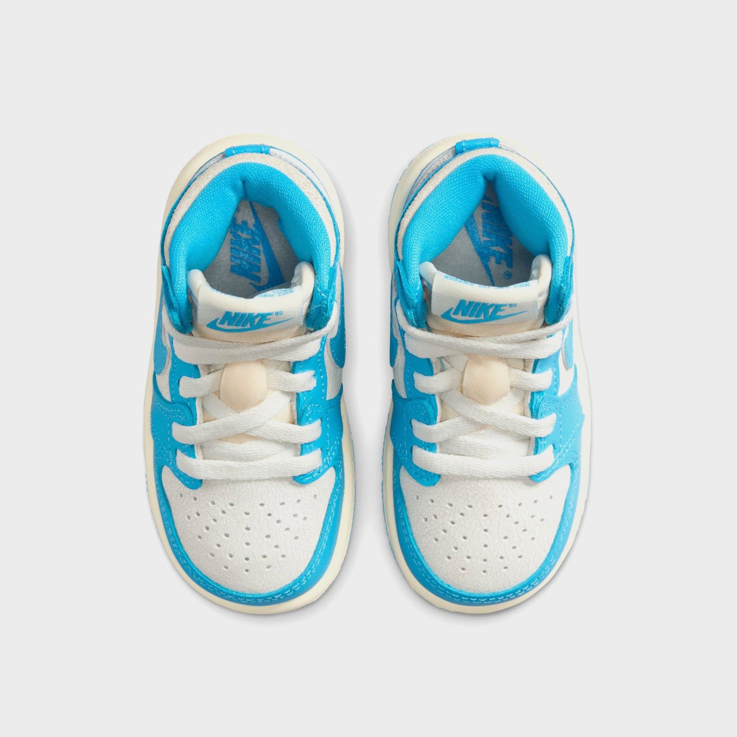 Kids Kith Jordan TD Jordan 1 Retro High OG - Dark Powder Blue / Blue / Sail
