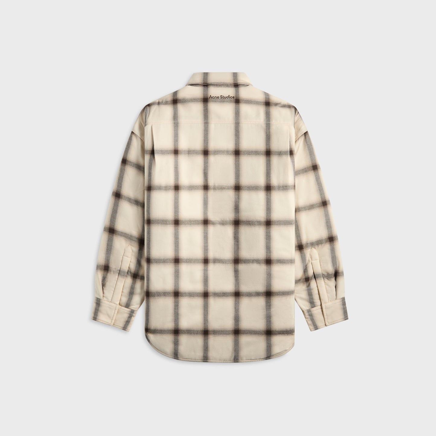 Men Kith Acne Studios Flannel Button-Up Shirt - Beige / Multi