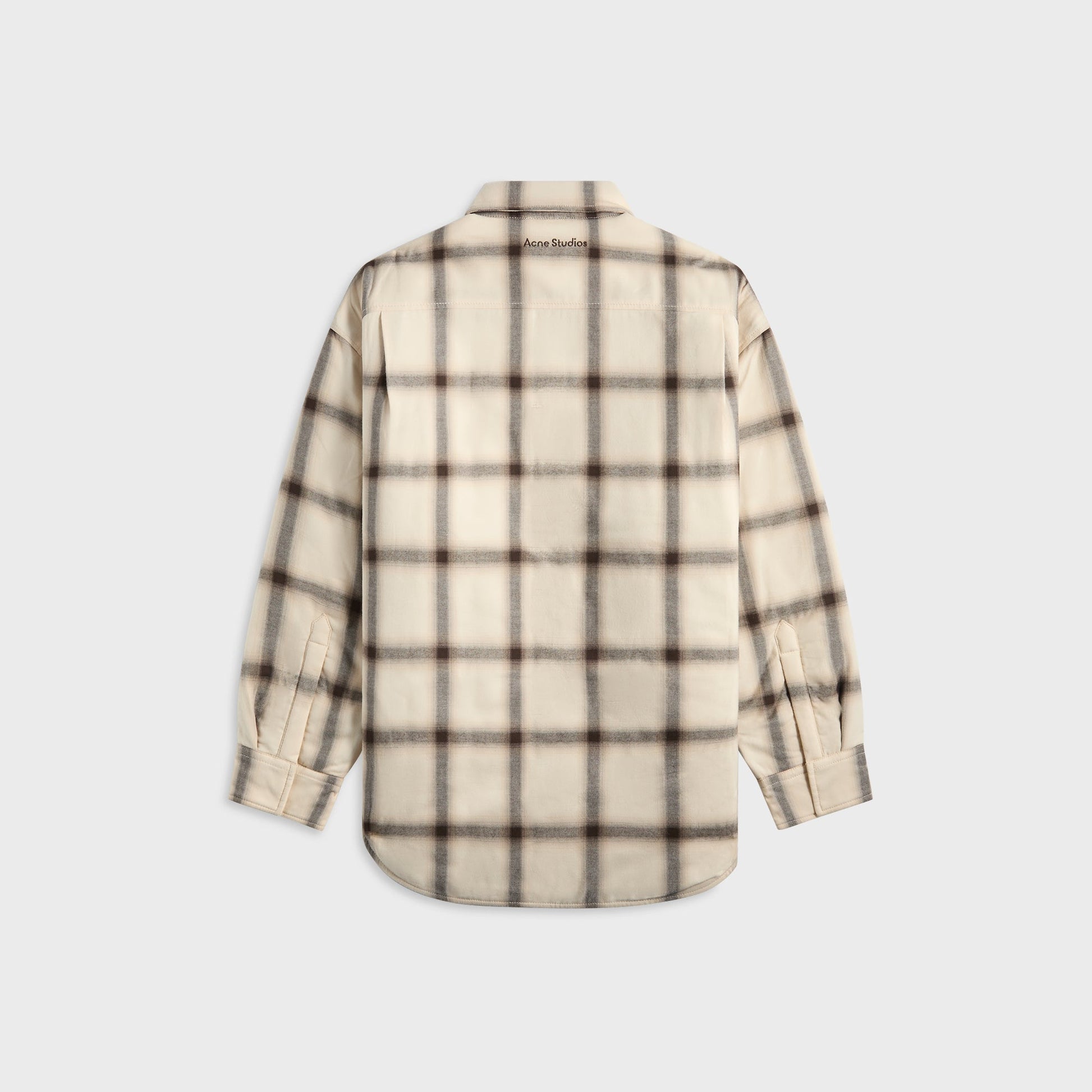 Men Kith Acne Studios Flannel Button-Up Shirt - Beige / Multi
