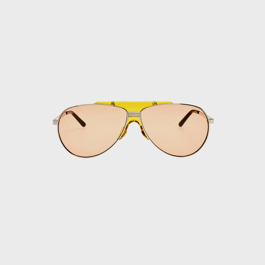 Women Kith The Attico Aviator Sunglasses - Gold