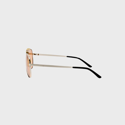 Women Kith The Attico Aviator Sunglasses - Gold