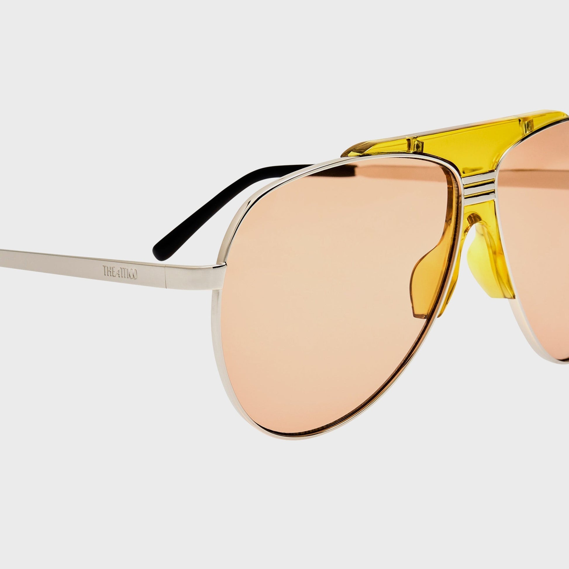 Women Kith The Attico Aviator Sunglasses - Gold