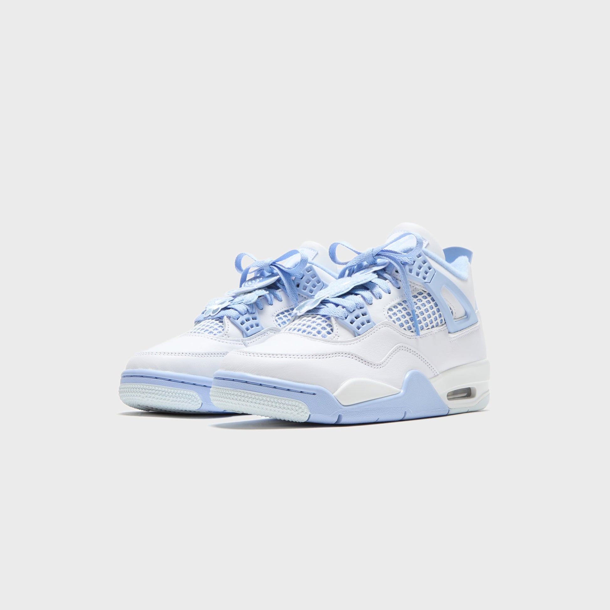 Women Kith Jordan WMNS Air Jordan 4 Retro - White / Aluminum / Blue Tint / Oil Gr