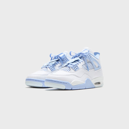 Women Kith Jordan WMNS Air Jordan 4 Retro - White / Aluminum / Blue Tint / Oil Gr