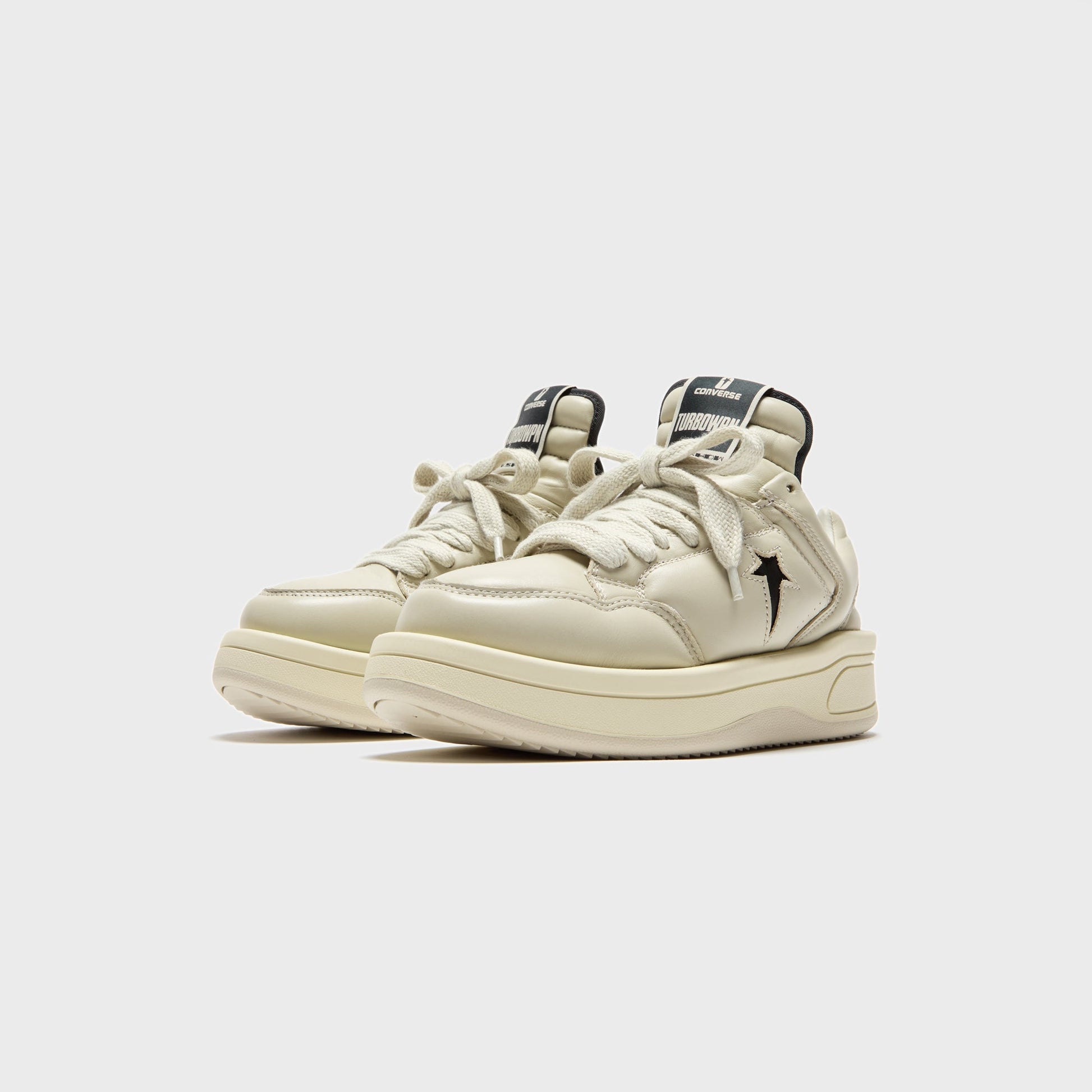 Men Kith Rick Owens x Converse DRKSHDW Turbowpn Ox - Pelican / Black / Cloud Cr