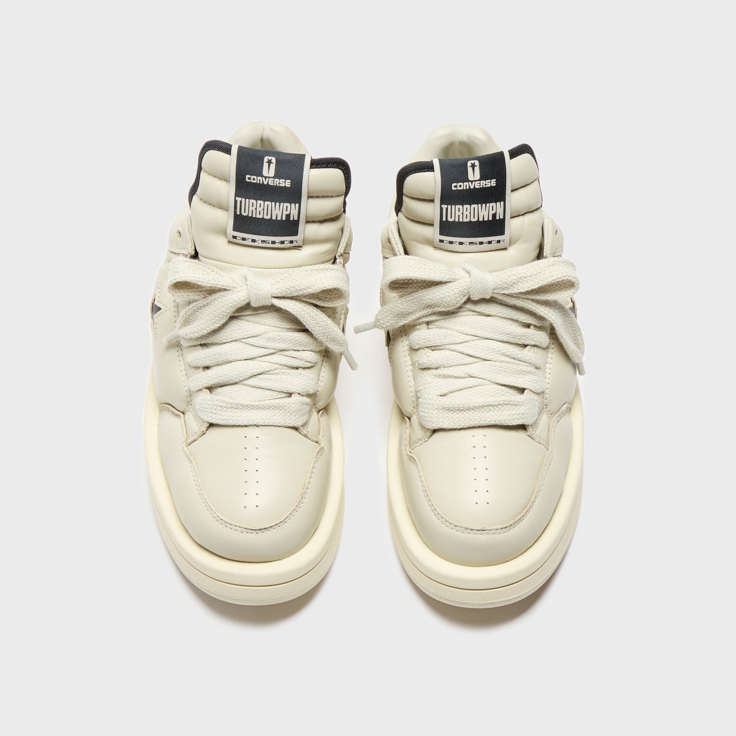 Men Kith Rick Owens x Converse DRKSHDW Turbowpn Ox - Pelican / Black / Cloud Cr