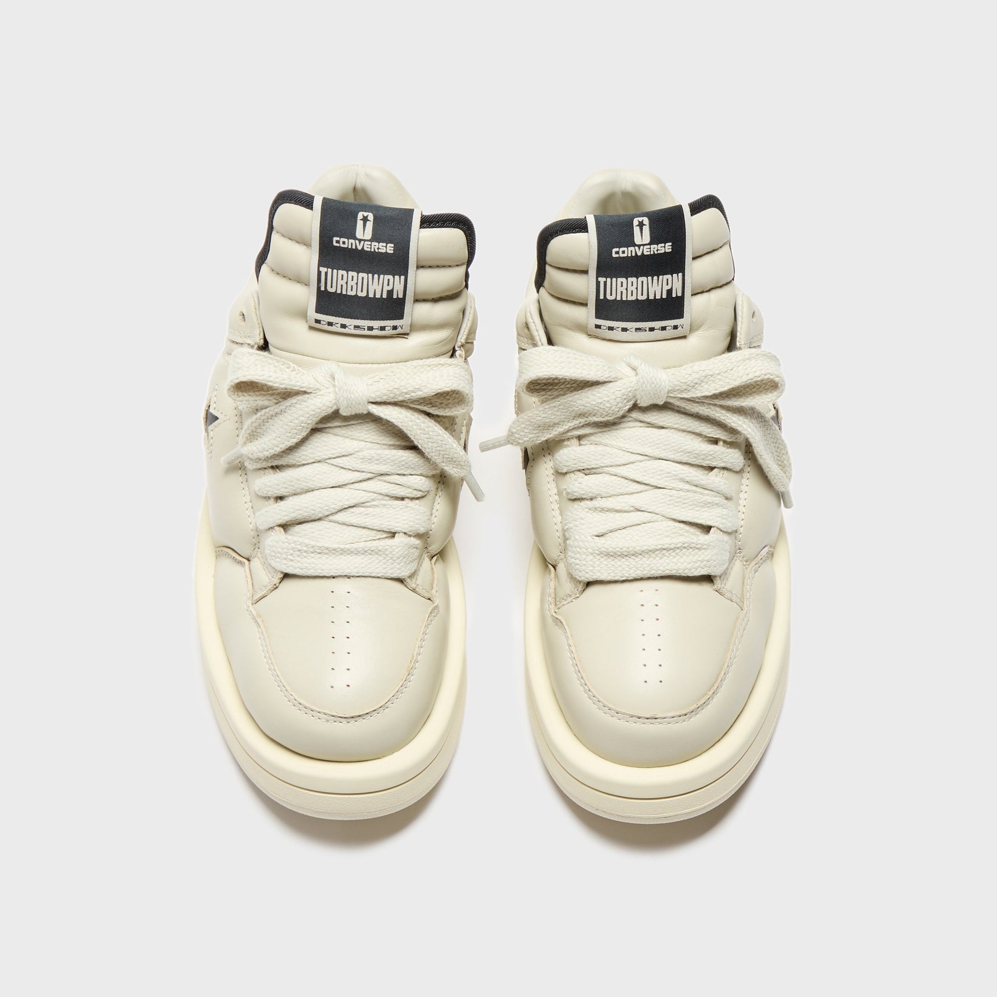 Men Kith Rick Owens x Converse DRKSHDW Turbowpn Ox - Pelican / Black / Cloud Cr