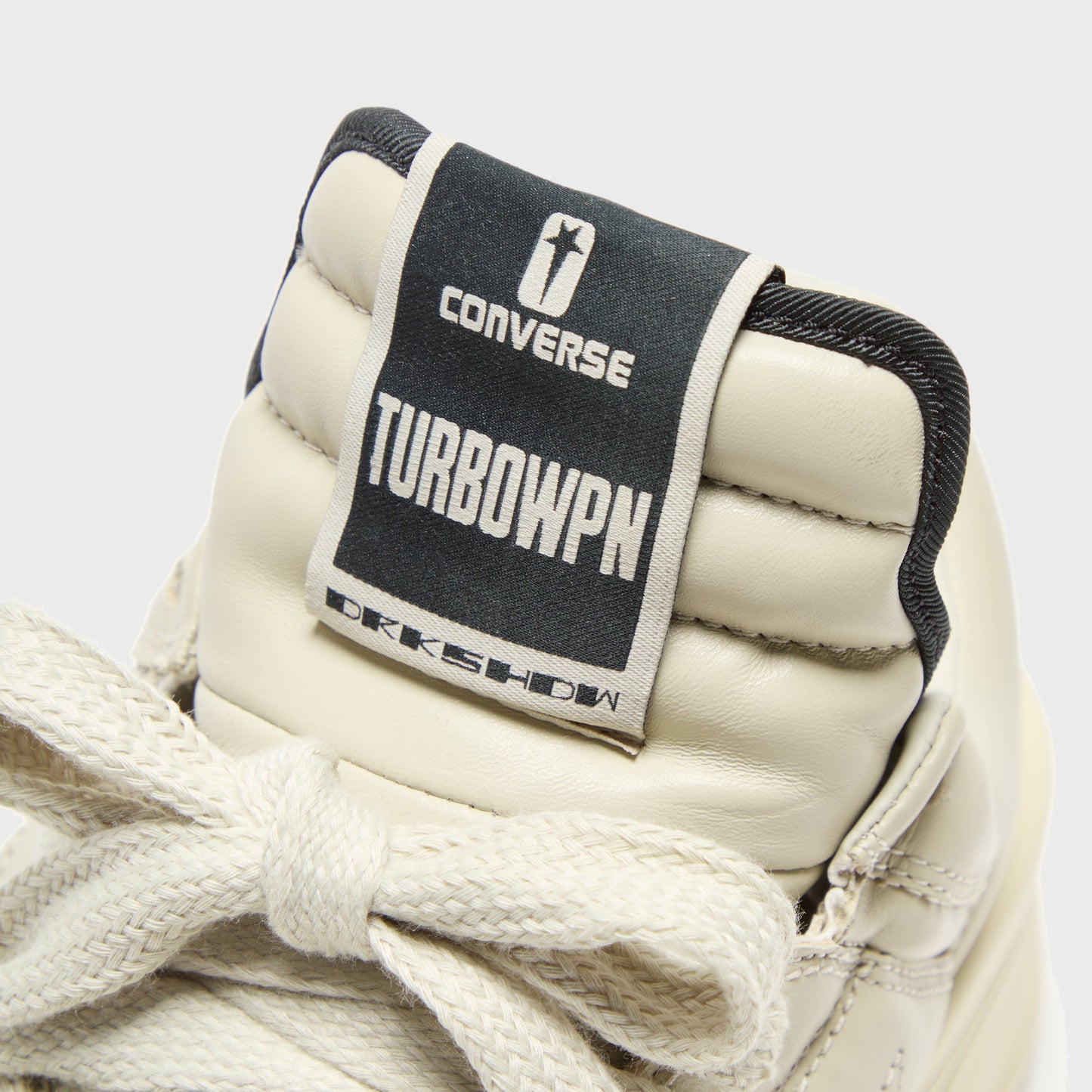 Men Kith Rick Owens x Converse DRKSHDW Turbowpn Ox - Pelican / Black / Cloud Cr