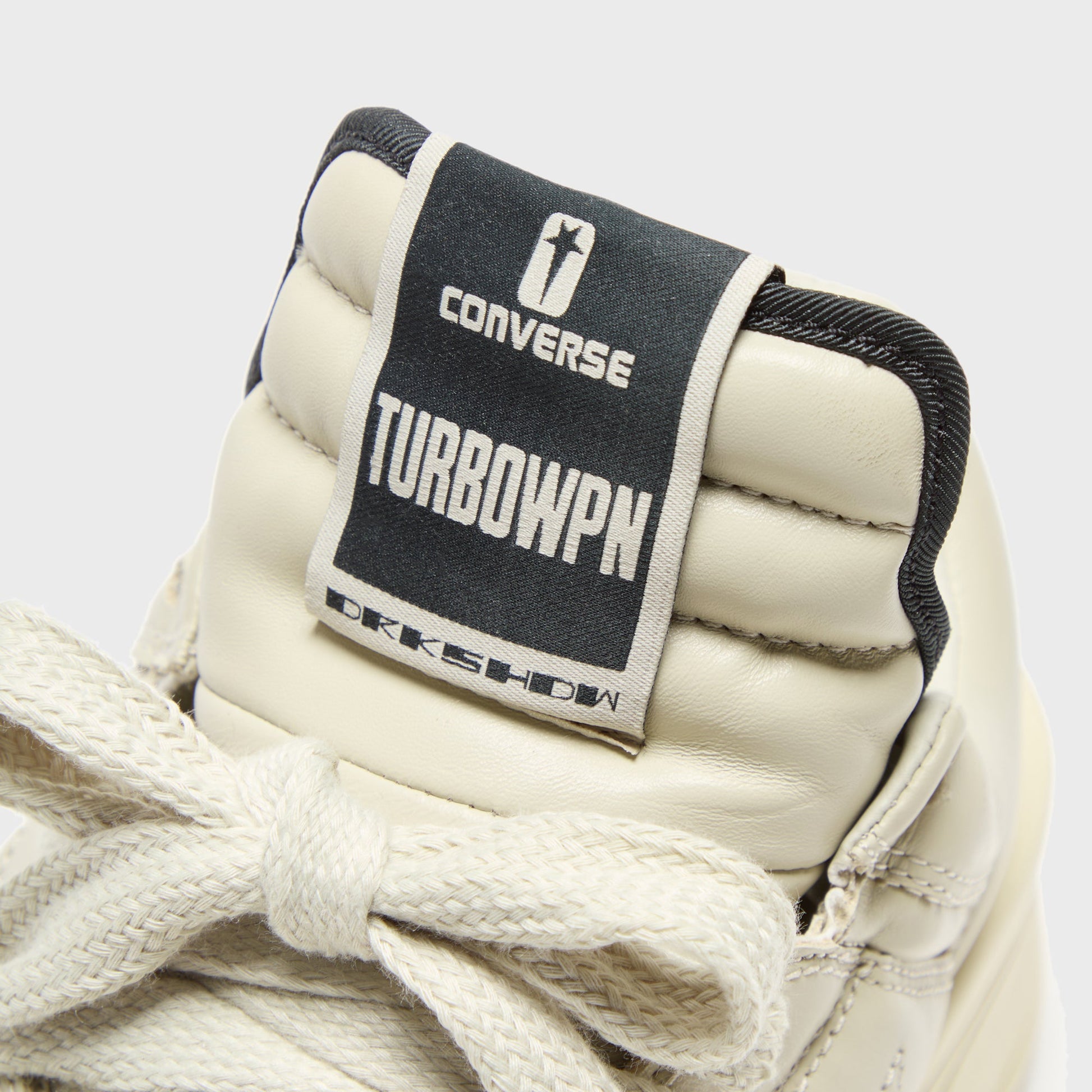 Men Kith Rick Owens x Converse DRKSHDW Turbowpn Ox - Pelican / Black / Cloud Cr