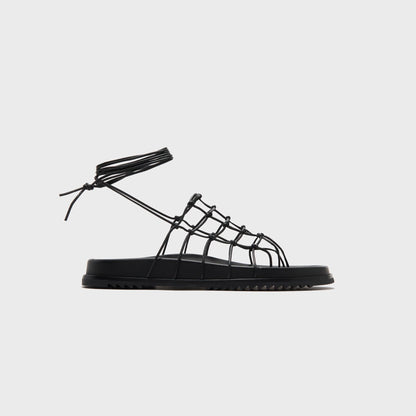 Men Kith Rick Owens Web Granola Sandali - Pelle Black
