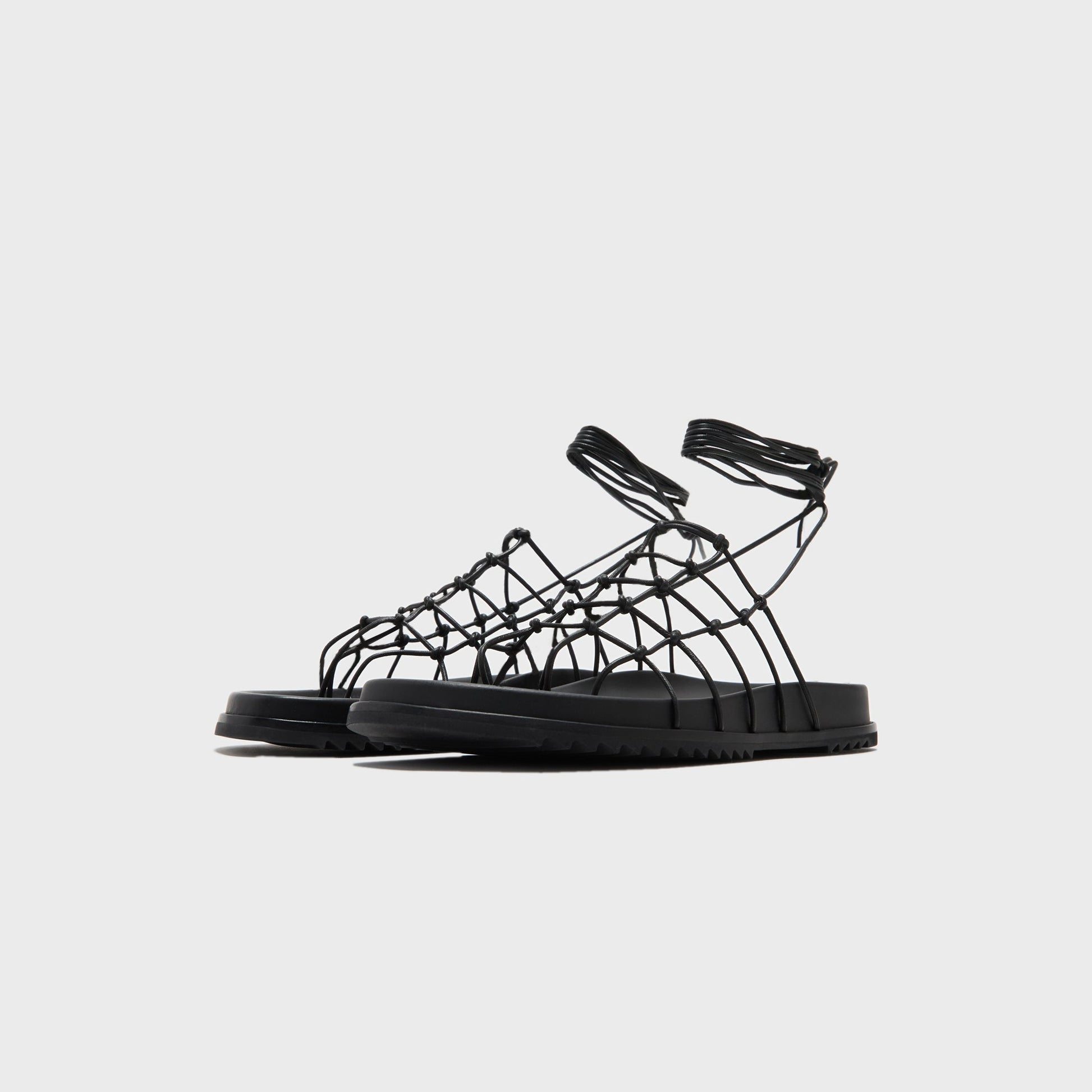 Men Kith Rick Owens Web Granola Sandali - Pelle Black