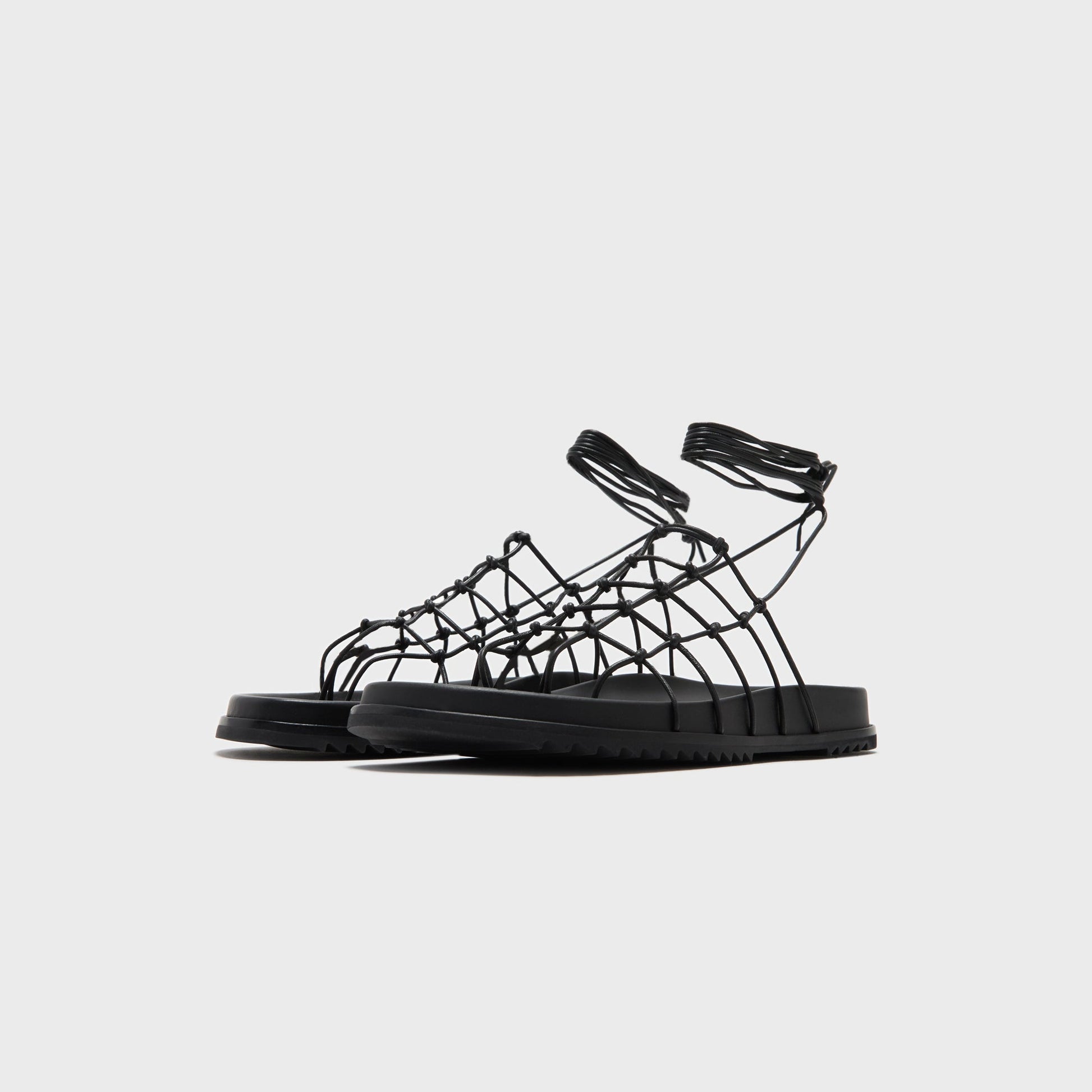 Men Kith Rick Owens Web Granola Sandali - Pelle Black