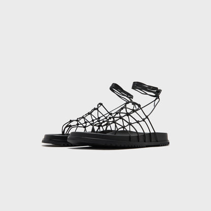 Men Kith Rick Owens Web Granola Sandali - Pelle Black