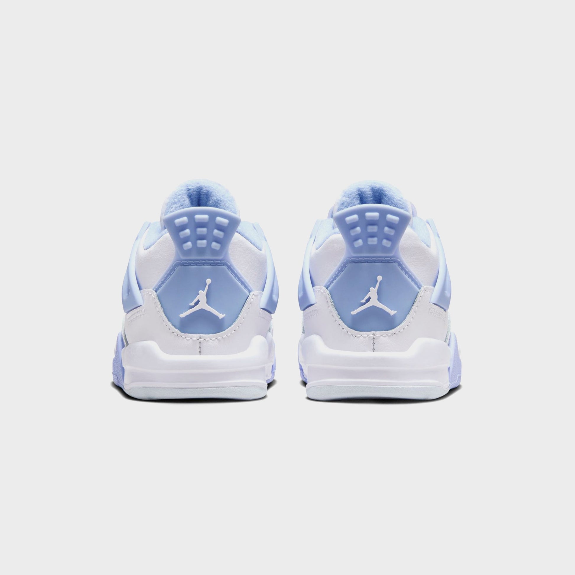 Kids Kith Jordan TD Air Jordan 4 Retro - White / Aluminum / Blue Tint / Oil Gree
