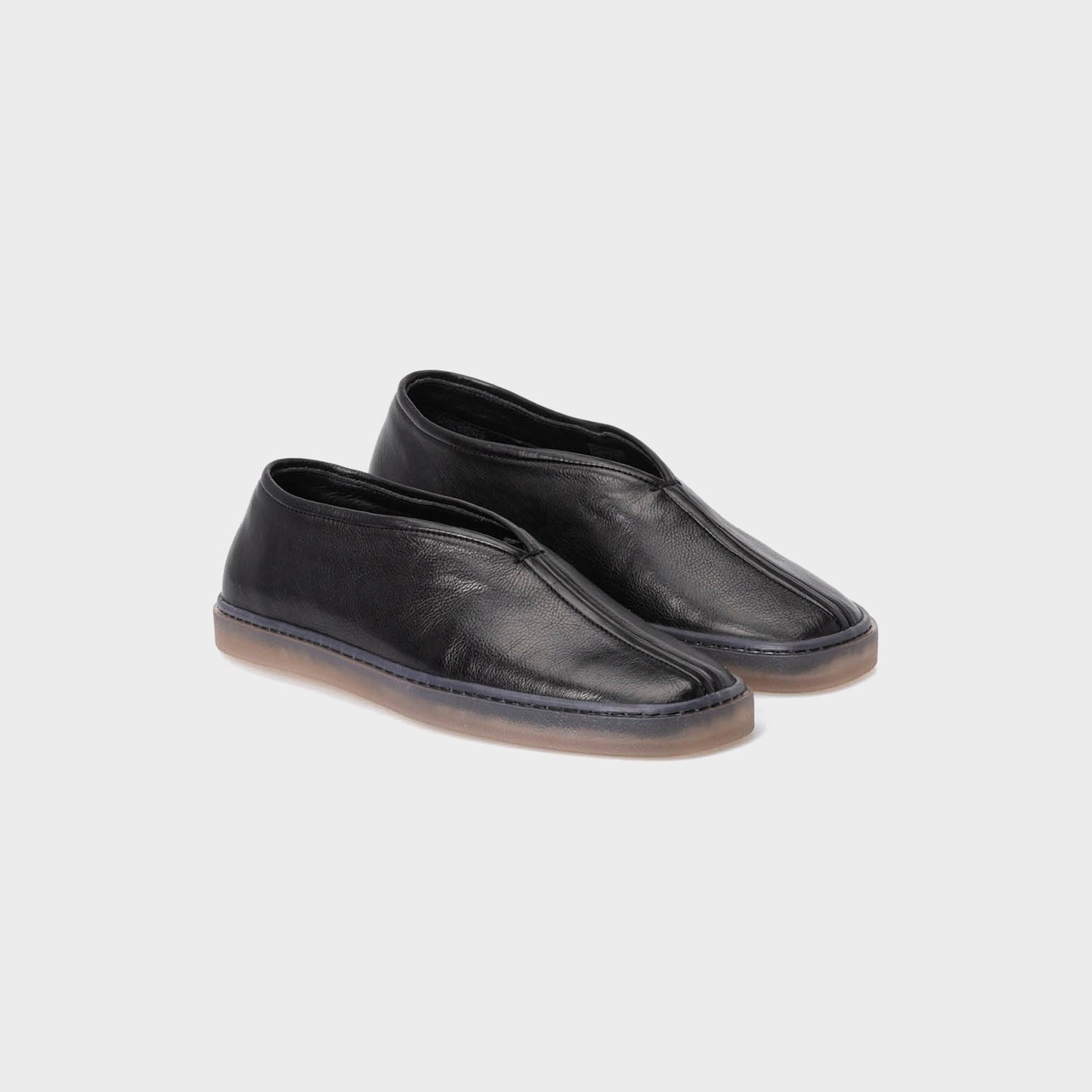 Men Kith Lemaire Linoleum Piped Sneakers - Black