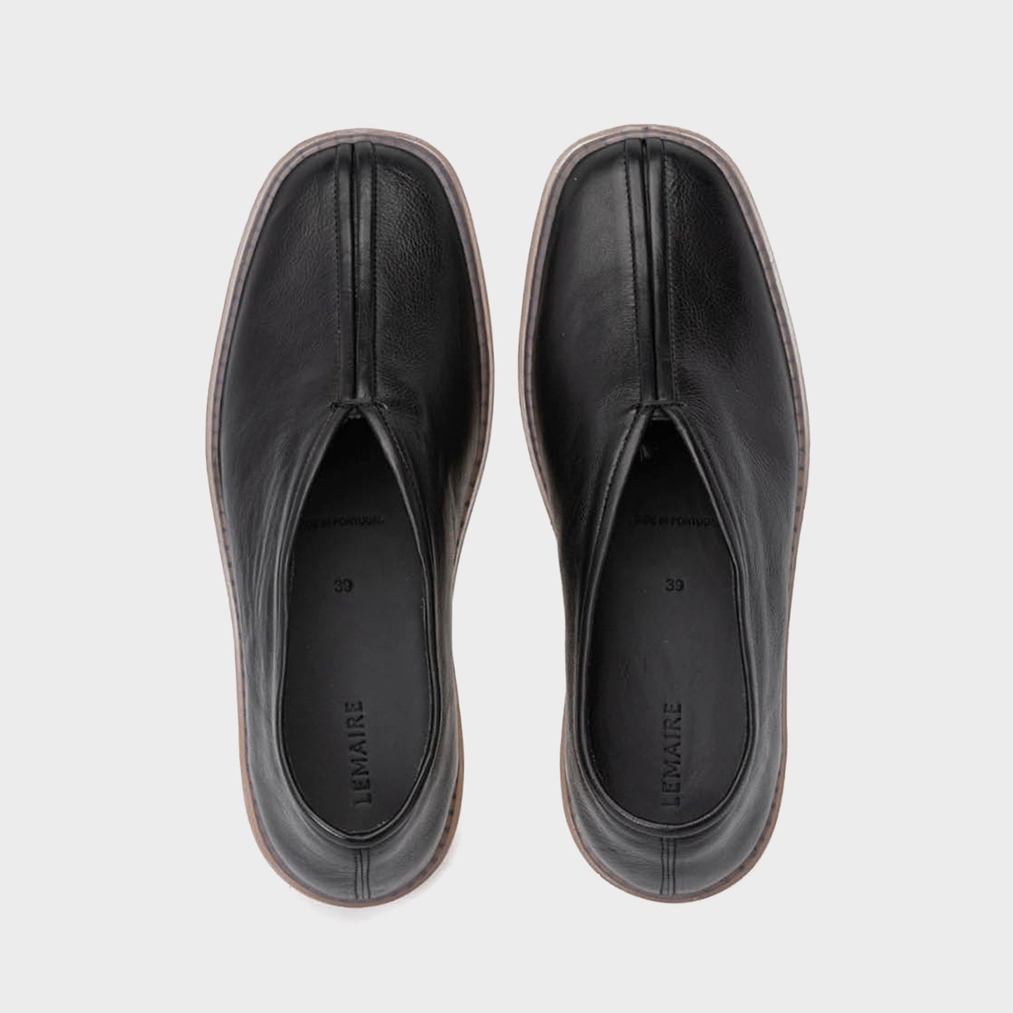 Men Kith Lemaire Linoleum Piped Sneakers - Black