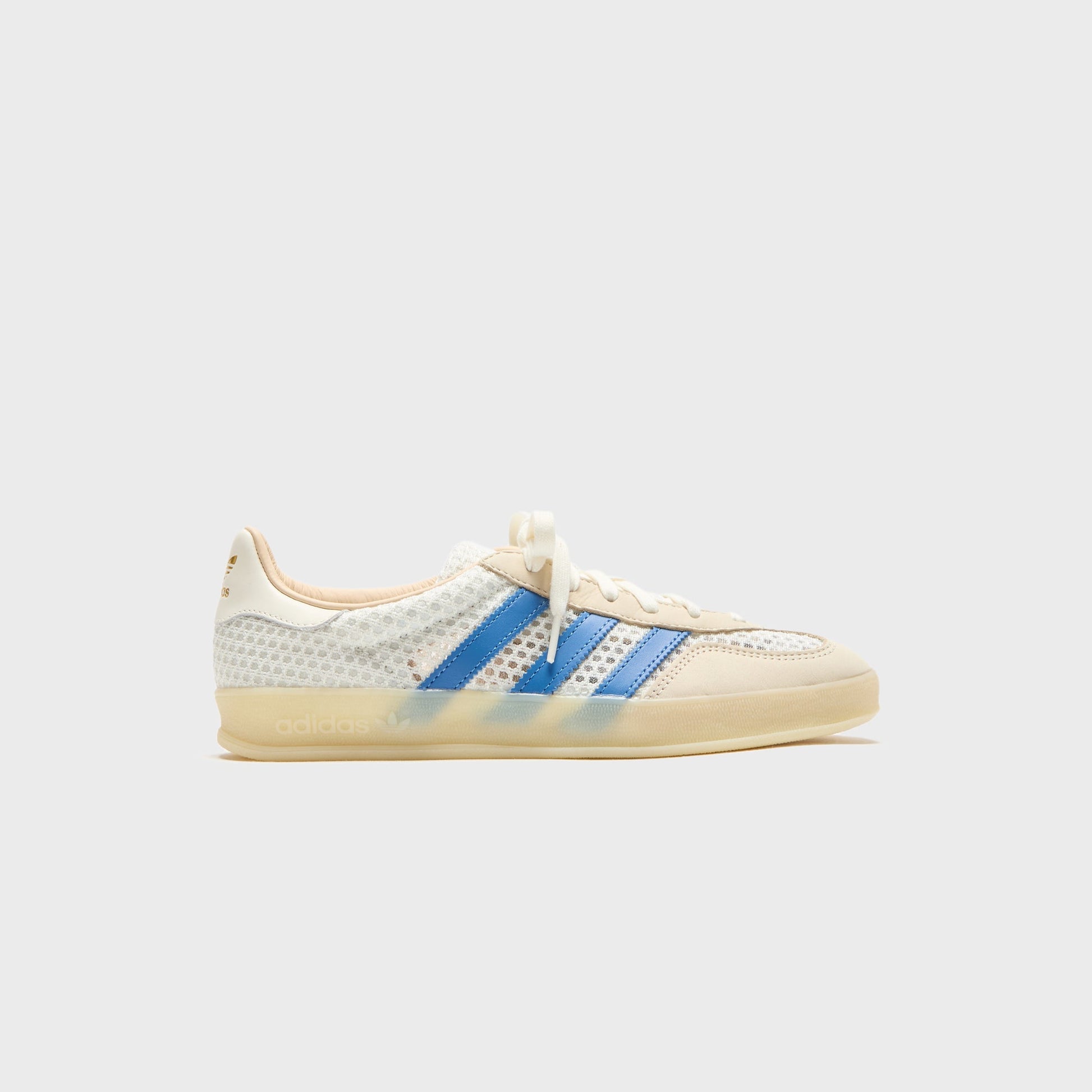 Men Kith adidas Gazelle Indoor - Off White / Focus Blue / Warm Vanilla