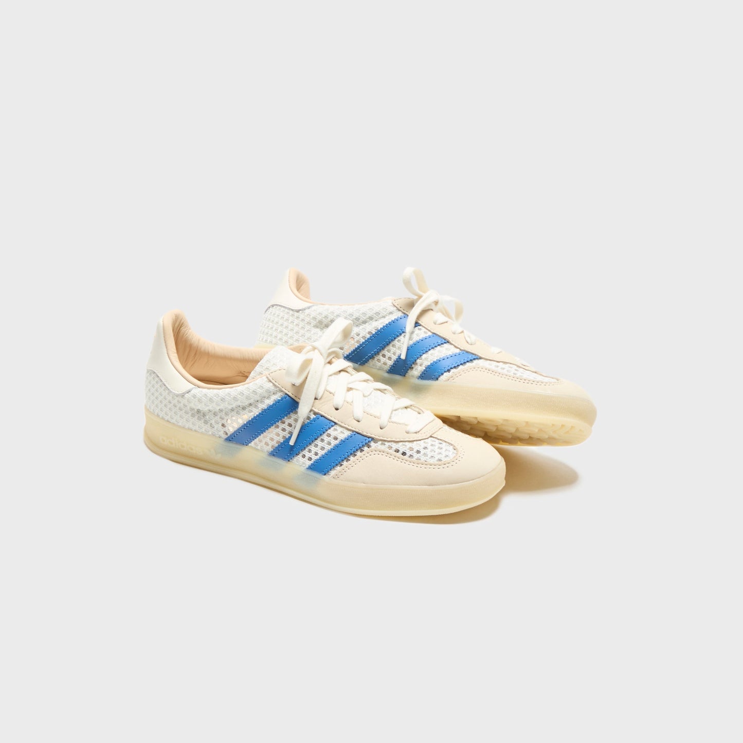 Men Kith adidas Gazelle Indoor - Off White / Focus Blue / Warm Vanilla