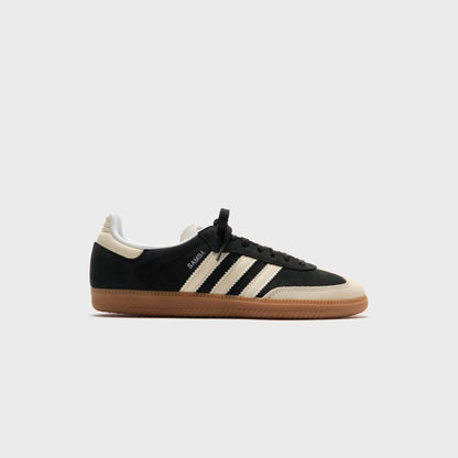 Women Kith adidas WMNS Samba OG - Core Black / Wonder White / Silver Metallic
